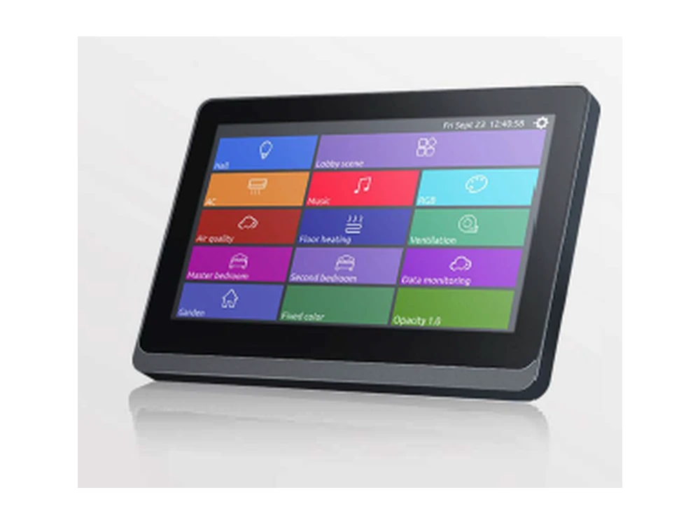 NUM-KNX-TP-07 KNX touch panel from the Controlium datasheet