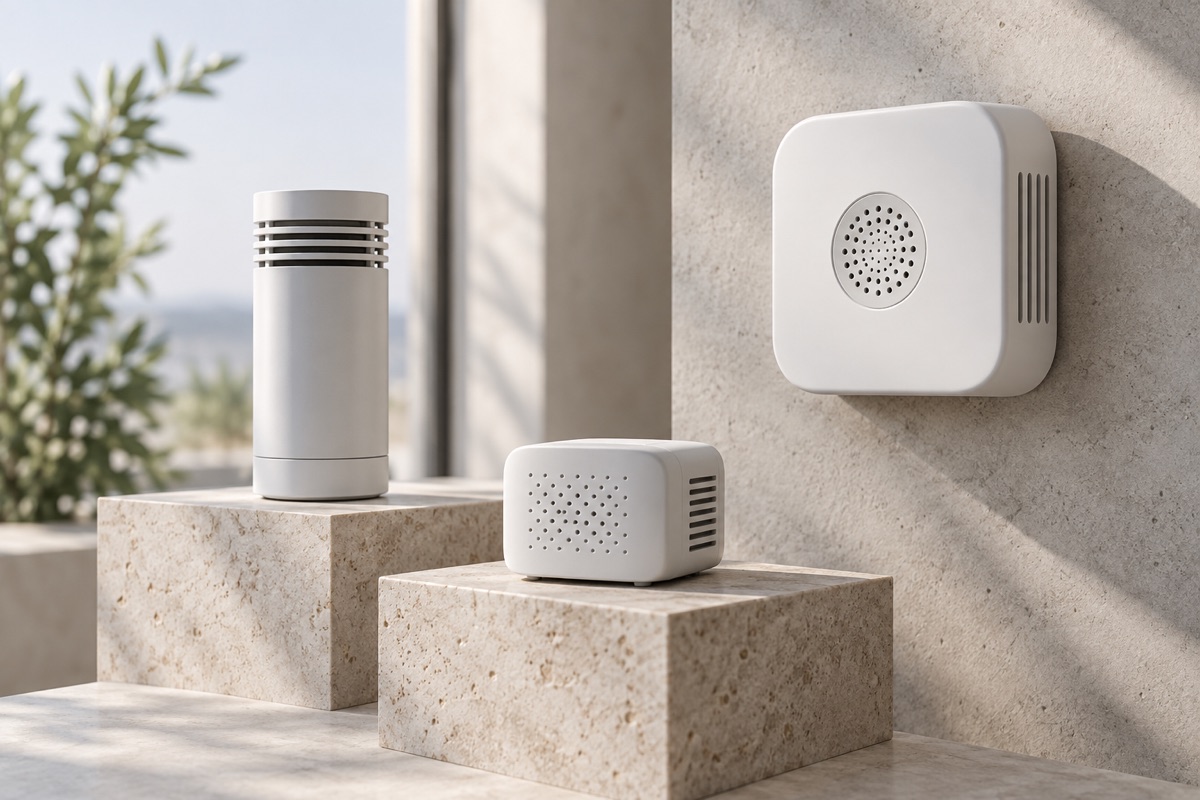 Illustrative environmental sensing devices